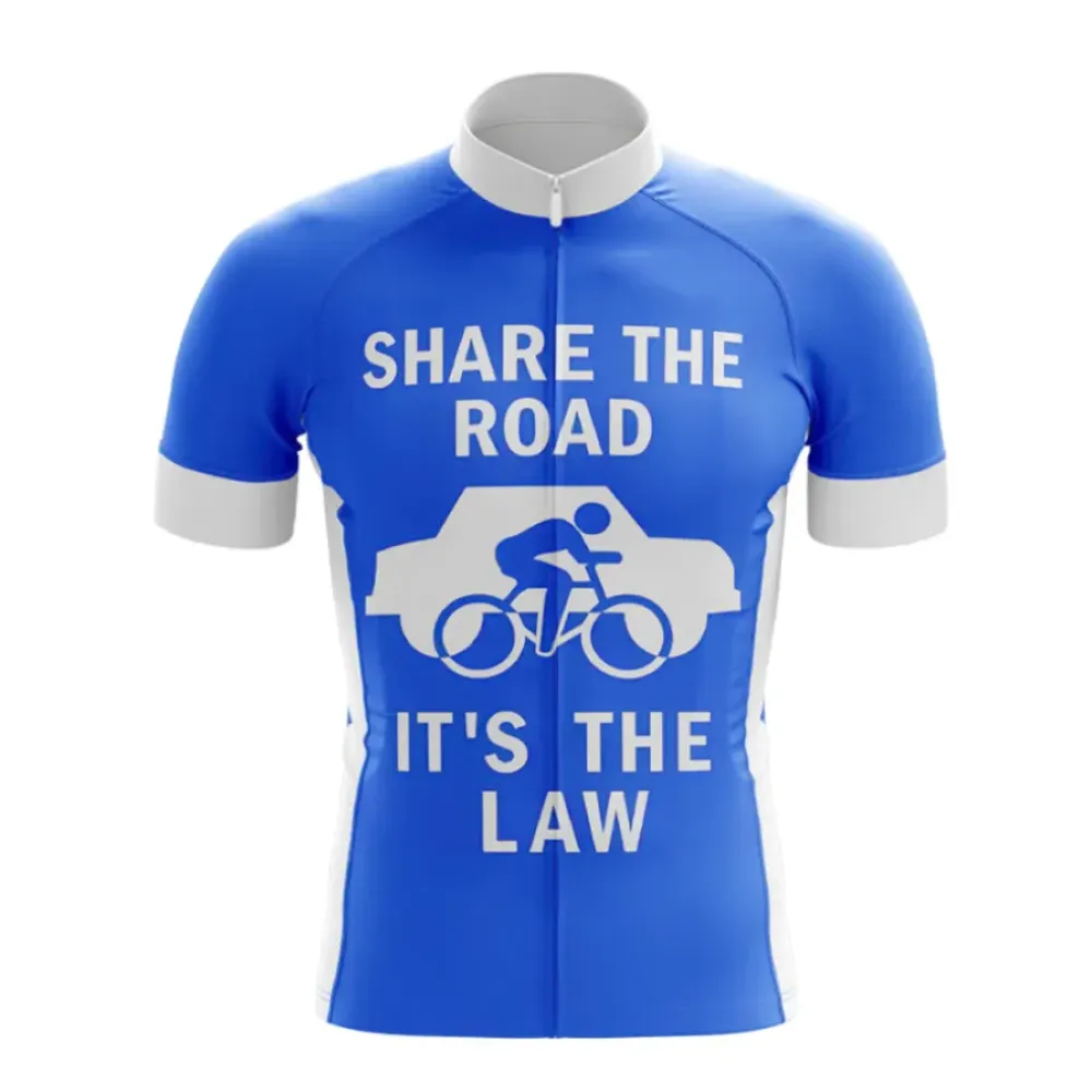 Cycling Jersey Share the Road Blue/White