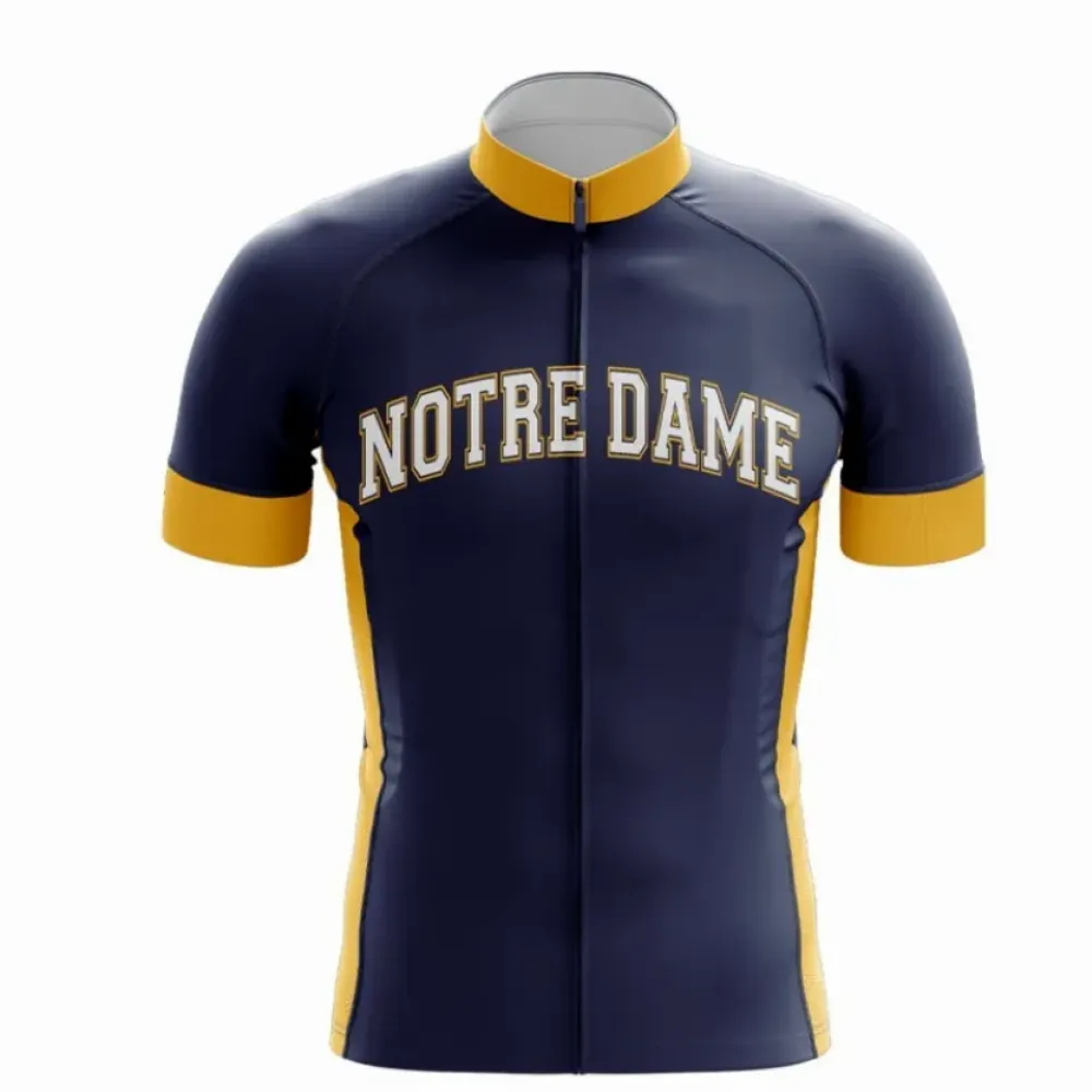 Notre Dame Cycling Jersey Navy/Gold/White