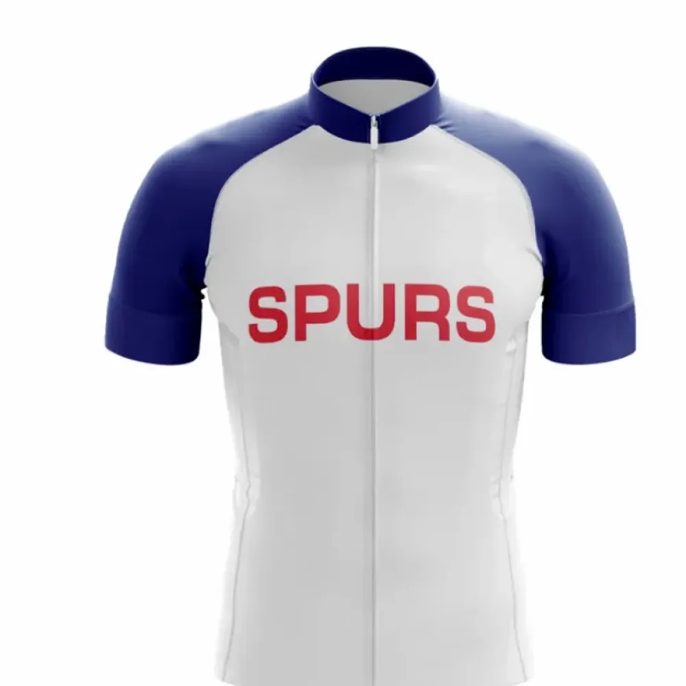 Spurs Road Cycling Jersey White/Blue