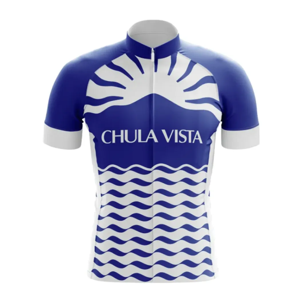 Chula Vista Cycling Jersey Blue/White