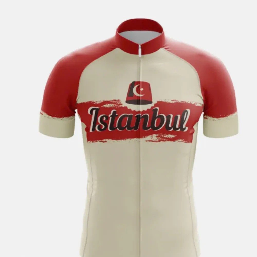 Istanbul Cycling Jersey Classic Red/Beige