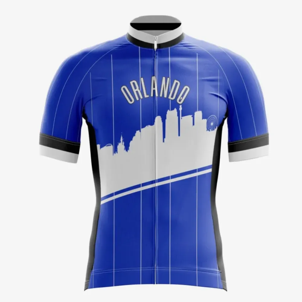 Orlando Skyline Cycling Jersey Blue/White/Grey