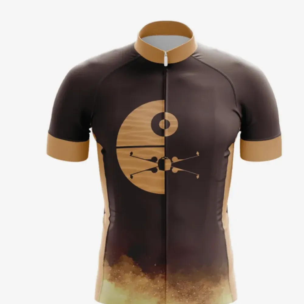 Golden Brown Horizon Cycling Jersey