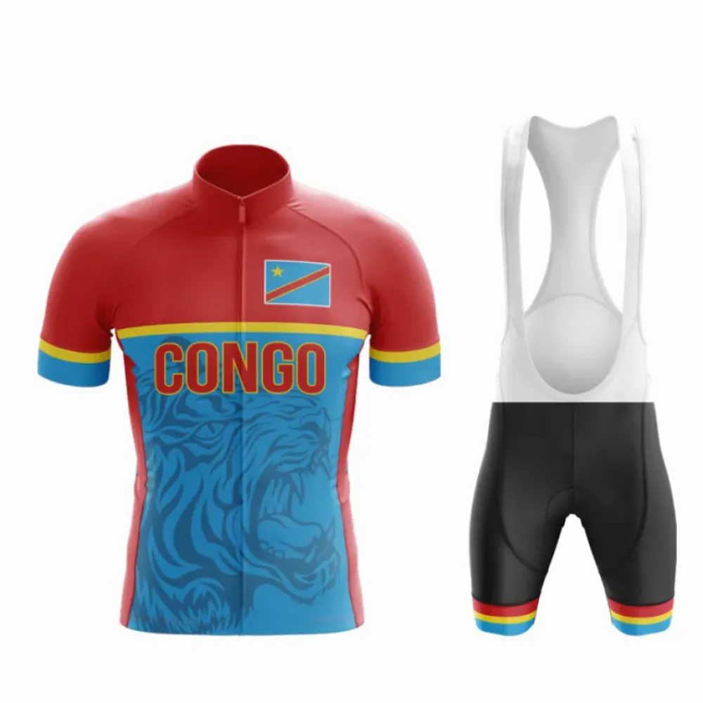 Congo Cycling Kit Red/Blue/Yellow