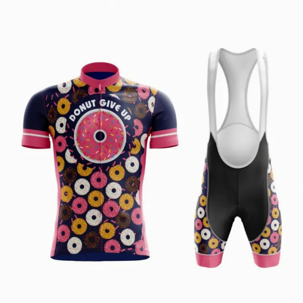 Donut Give Up Cycling Set Pink/Black/Gold
