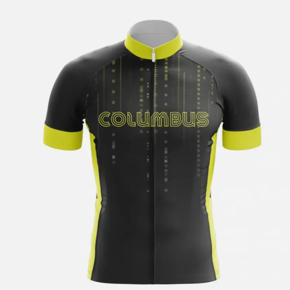 Columbus Cycling Jersey Zipper Black/Yellow