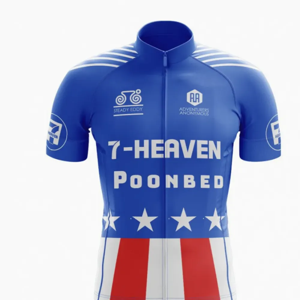 7-Heaven Cycling Jersey Patriotic Blue/Red/White