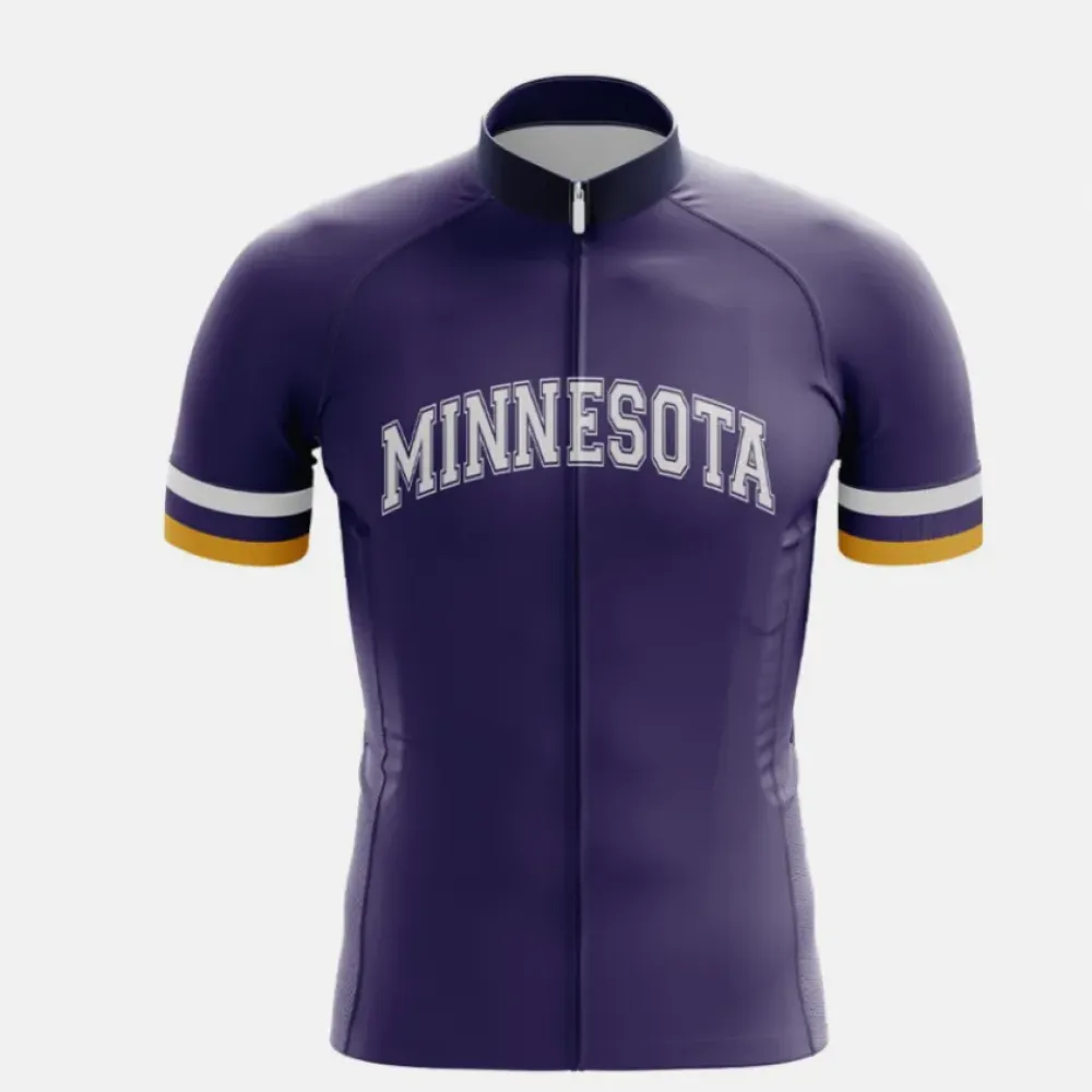 Minnesota Football Cycling Jersey Purple/Gold/White