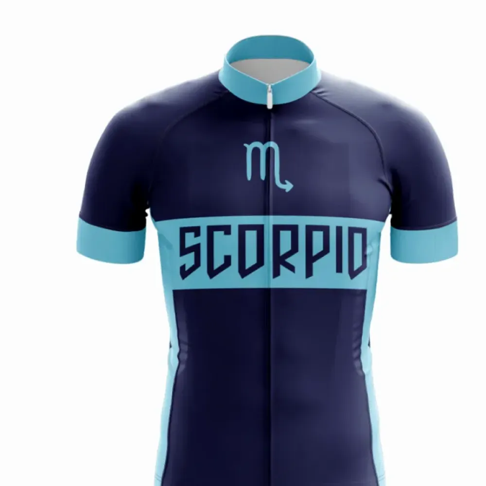 Scorpio Cycling Jersey Blue/Black/Turquoise