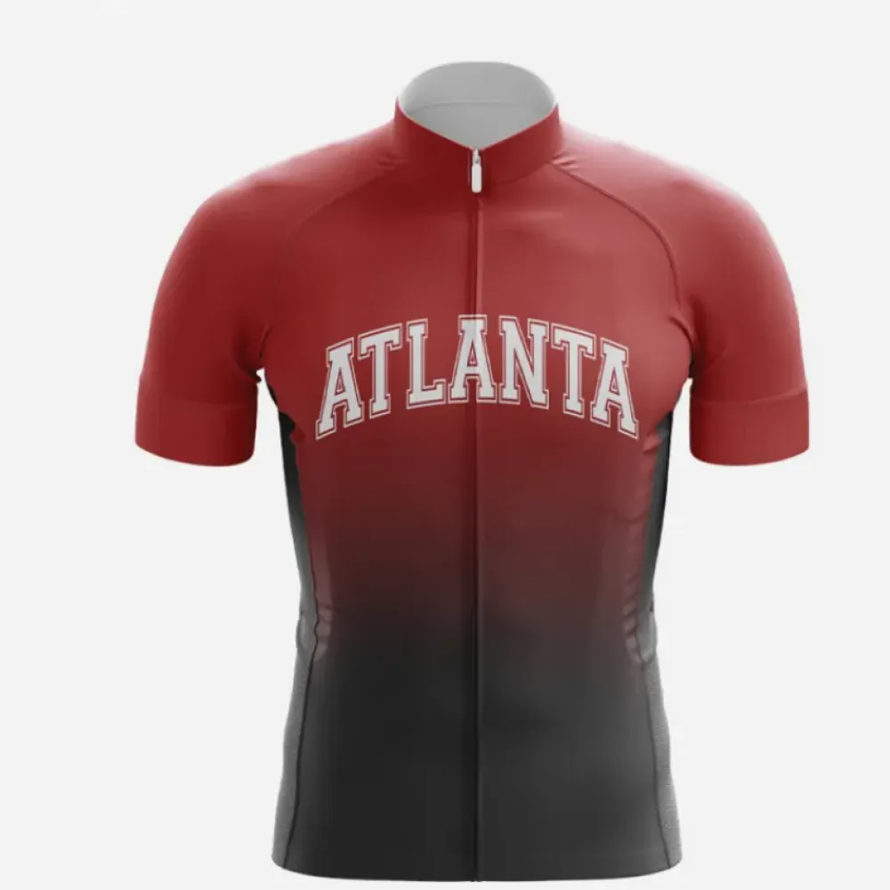 Atlanta Cycling Jersey - Red/Black