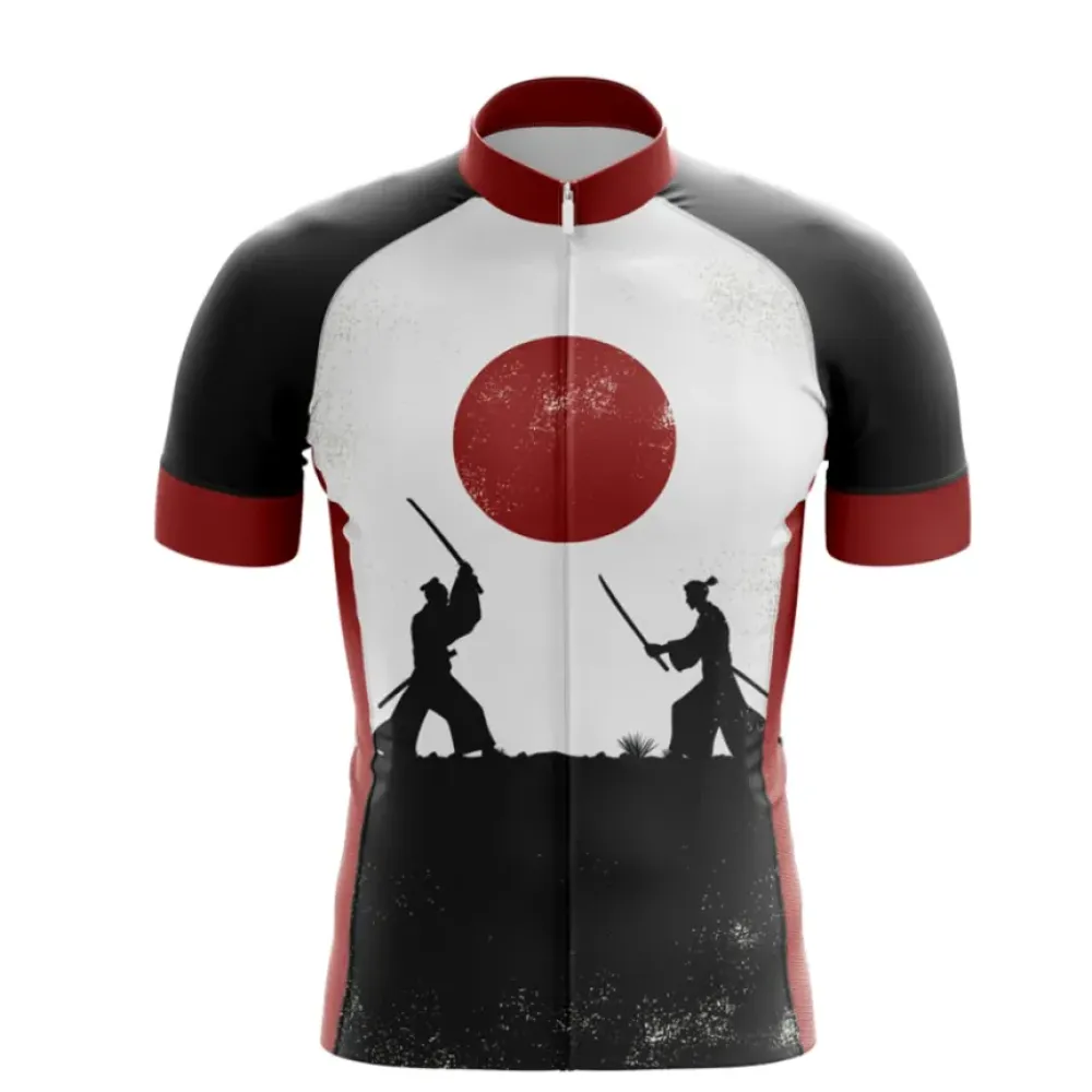 Samurai Sunrise Cycling Jersey Black/Red/White