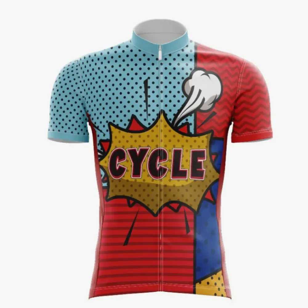 Cycle Pop Art Jersey Blue/Red/Yellow