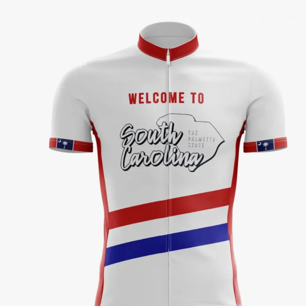 South Carolina Welcome Cycling Jersey Red/White/Blue