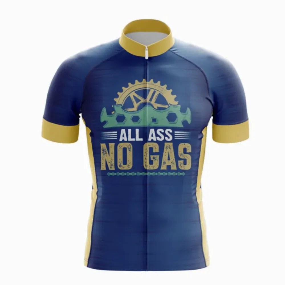 Hyperlite Road Cycling Gear - Padded Men's Jersey Blue/Gold/Black