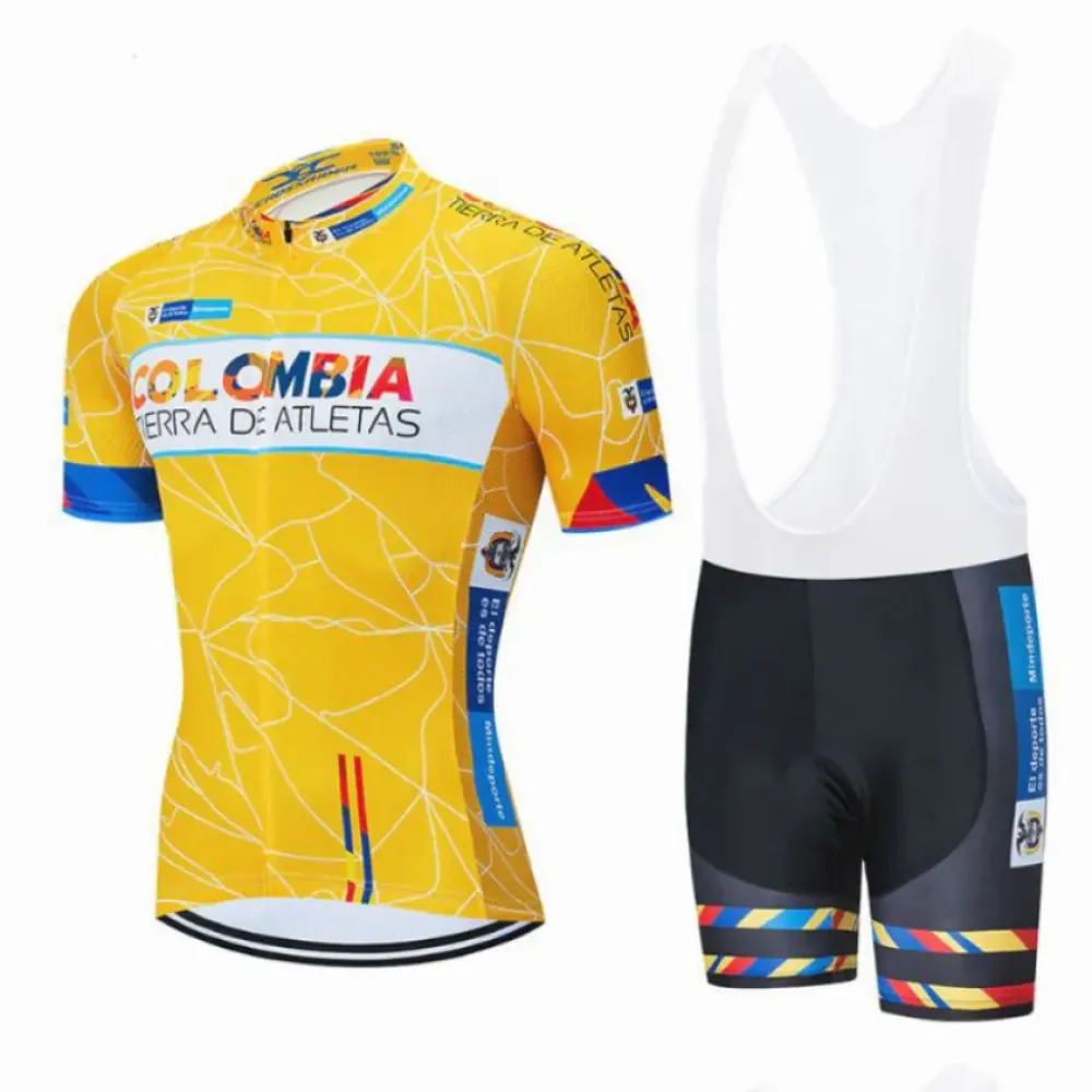 Colombia Cycling Attire Yellow/Blue/Red