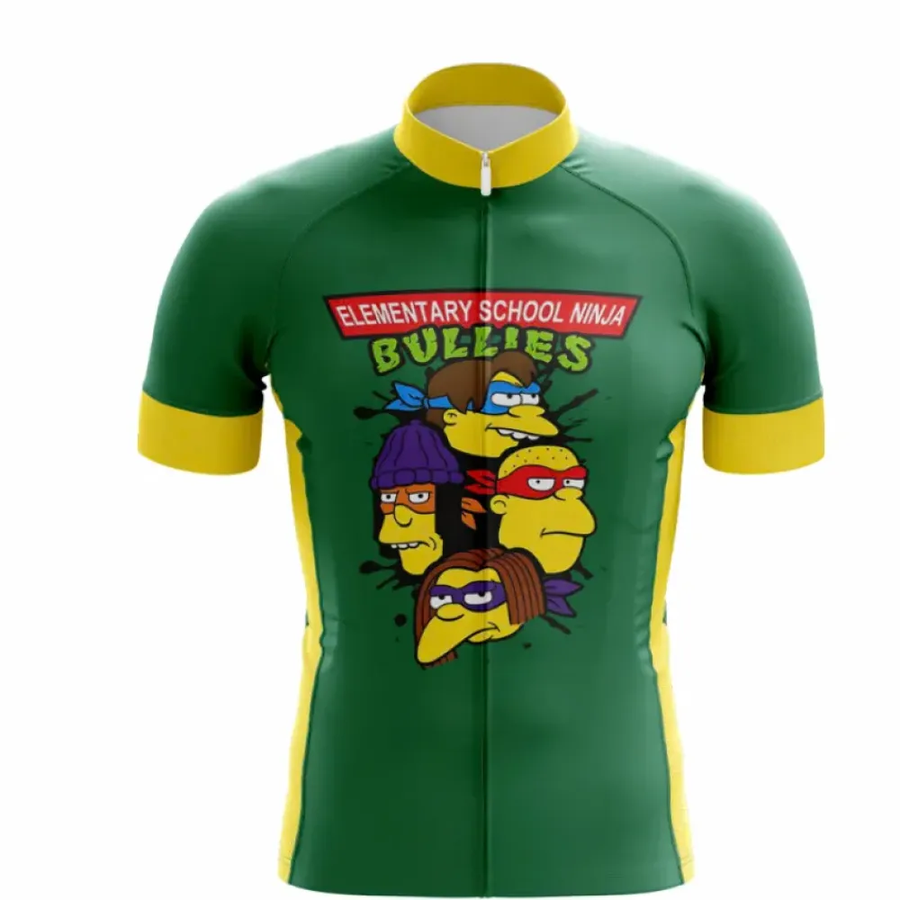 Elementary School Ninjas Green/Yellow Bullies Jersey