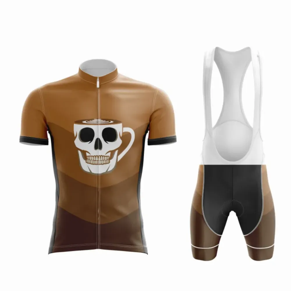 Cycling Kit Brown/Black/Skull