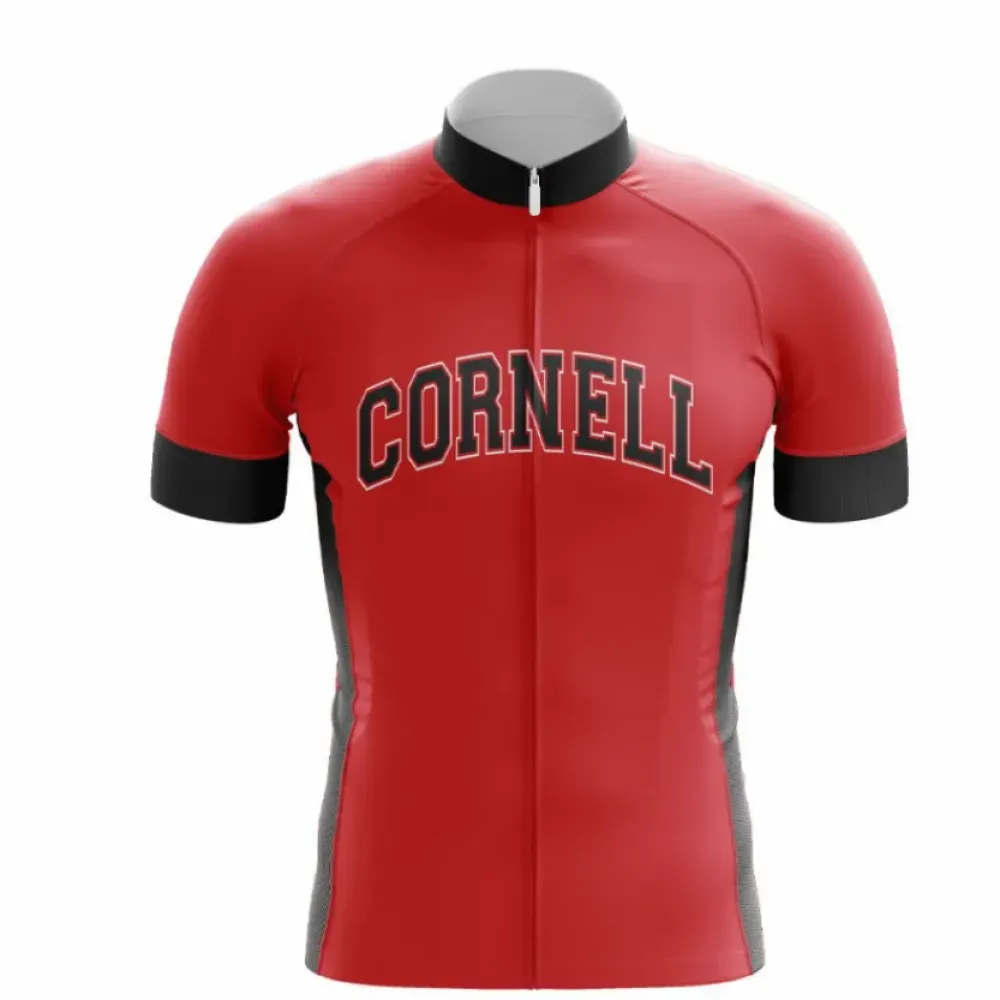 Cornell Cycling Jersey Zipper Red/Black