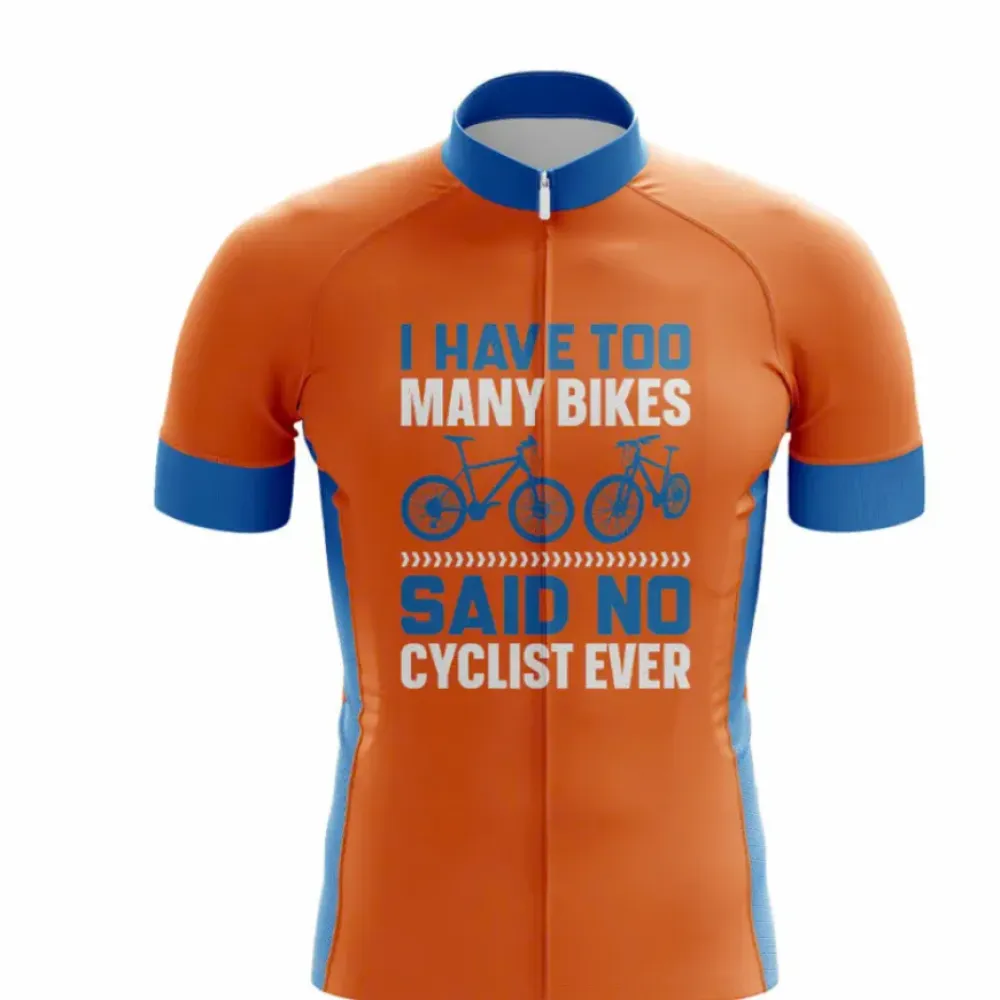 Two Cycle Short Sleeve Jersey Orange/Blue