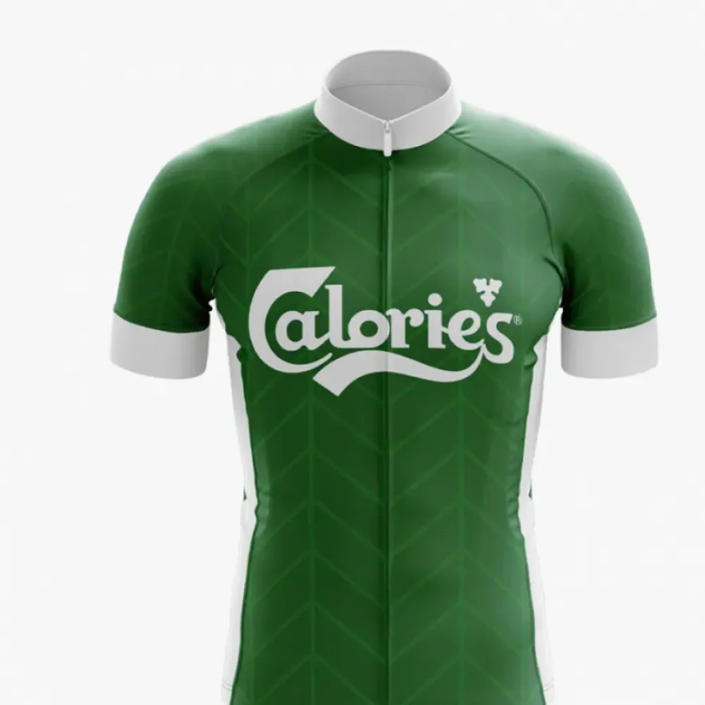 Calories Cycling Jersey Green/White