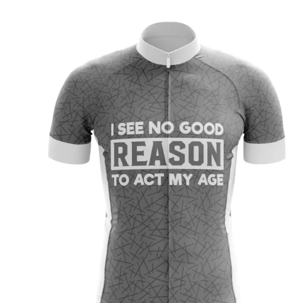 Gray Bold Cycling Jersey