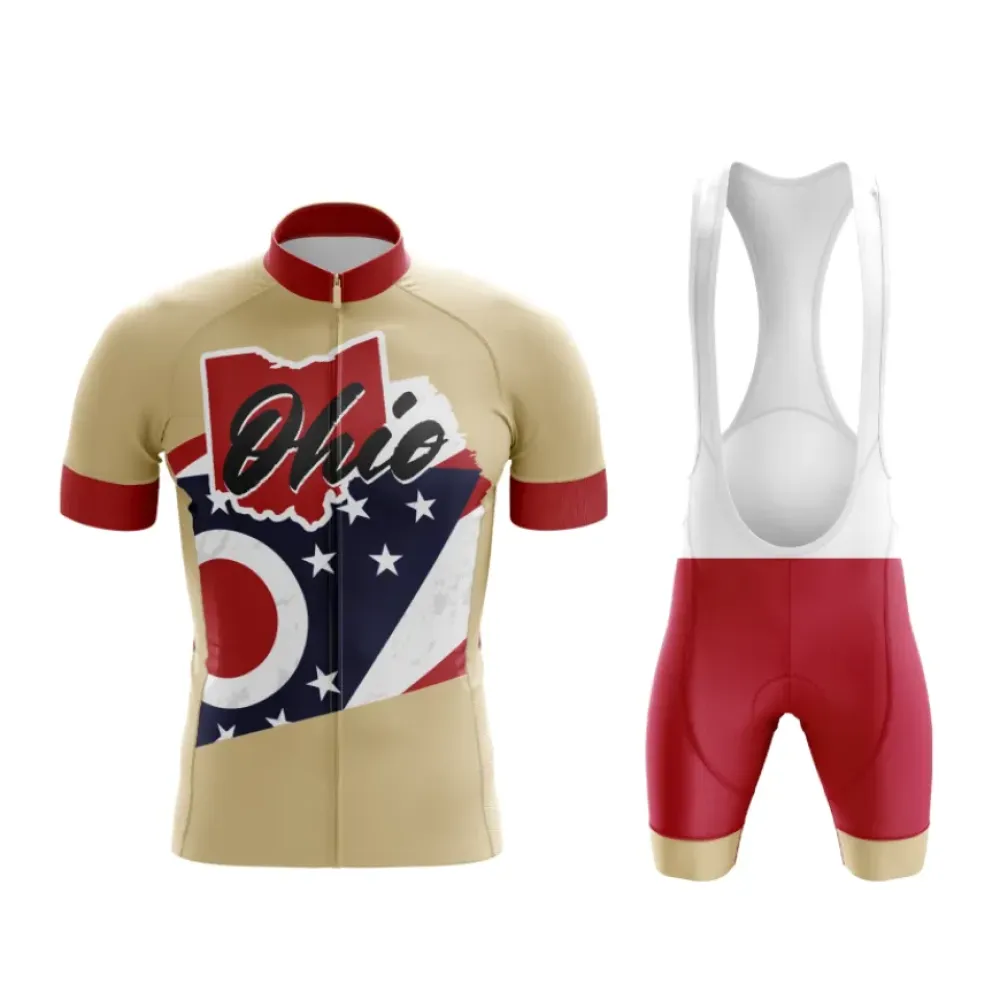 Ohio Cycling Kit Gold/Red/White