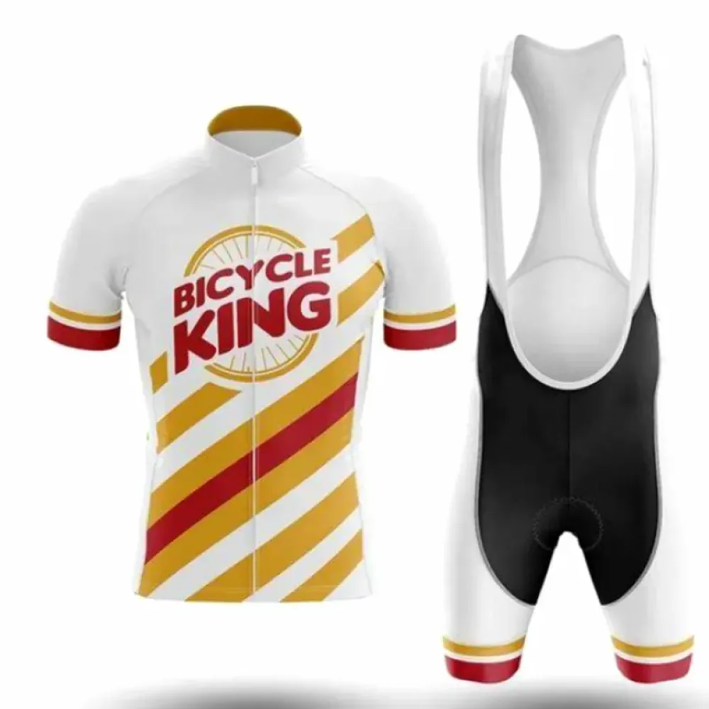 Bicycle King Cycling Set White/Gold/Red