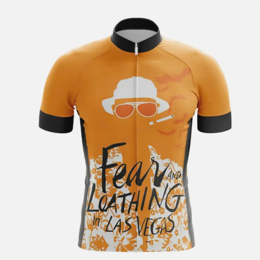 Fear and Loathing Cycling Jersey Orange/Black