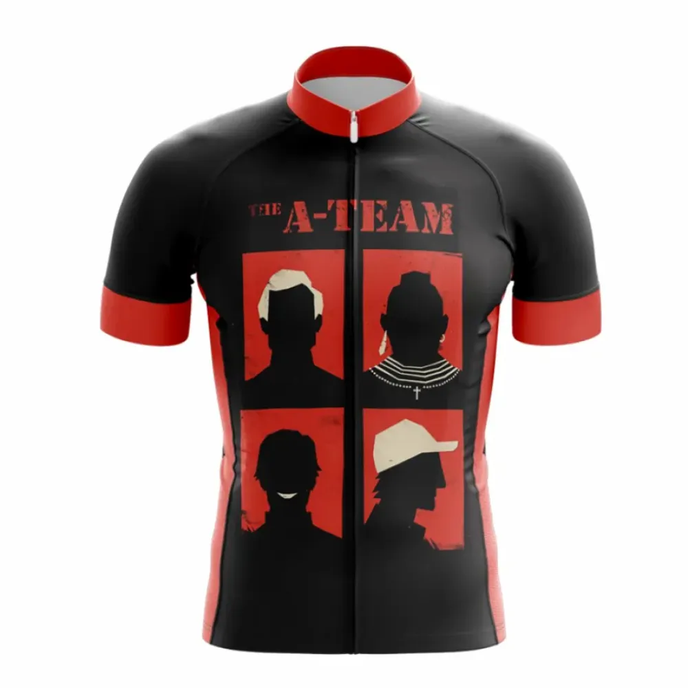 The A-Team Cycling Jersey Black/Red