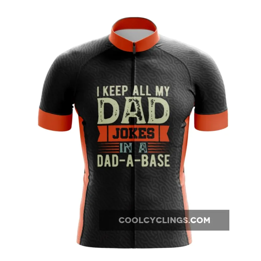 Dad Jokes Cycling Jersey Black/Orange/Grey