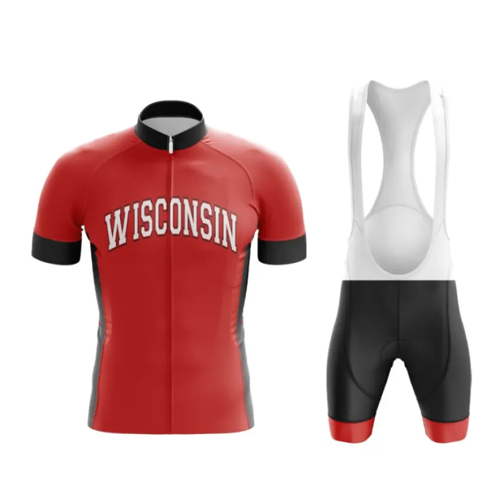 Wisconsin Cycling Kit Red/Black/White