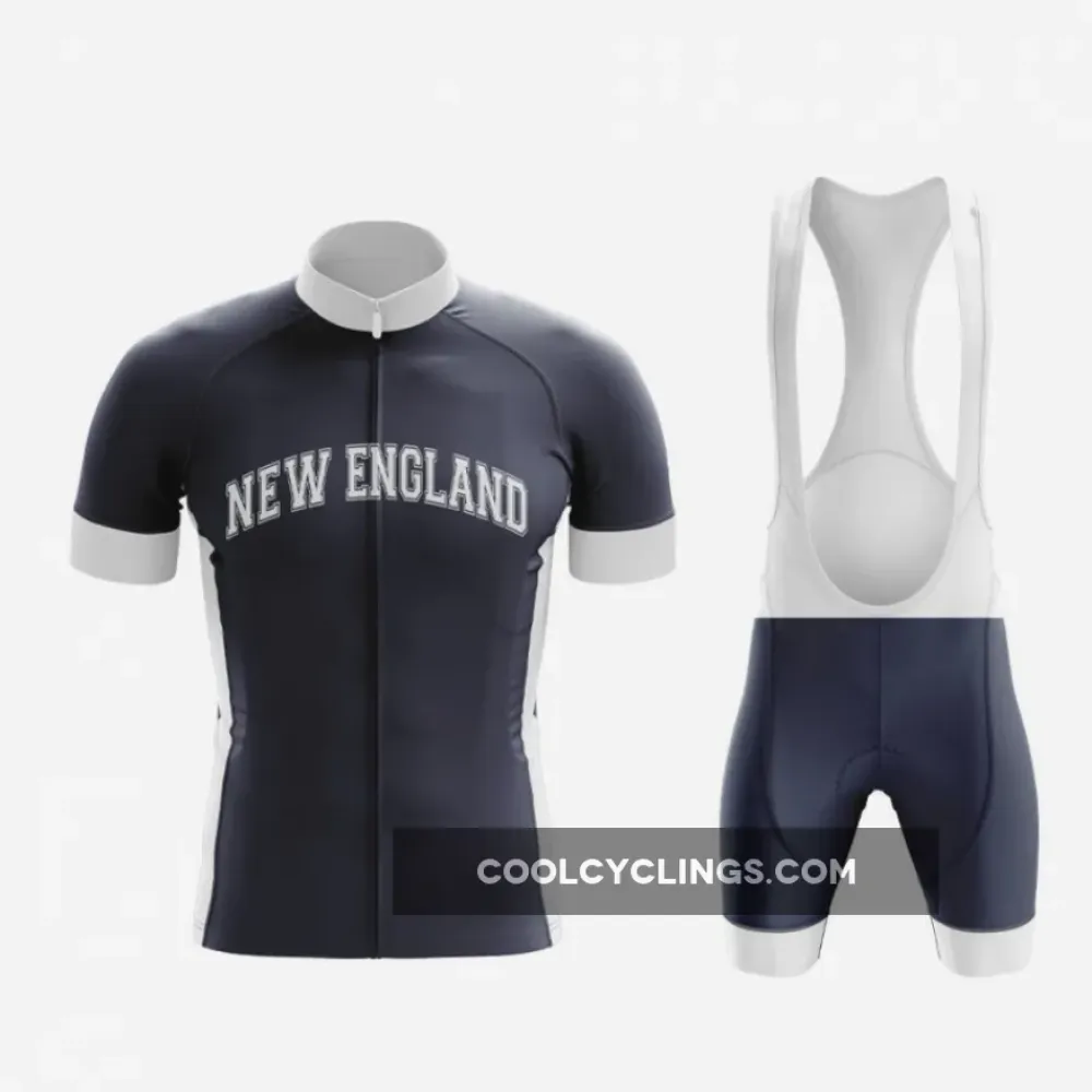 New England Road Cycling Jersey & Shorts Set Navy/White