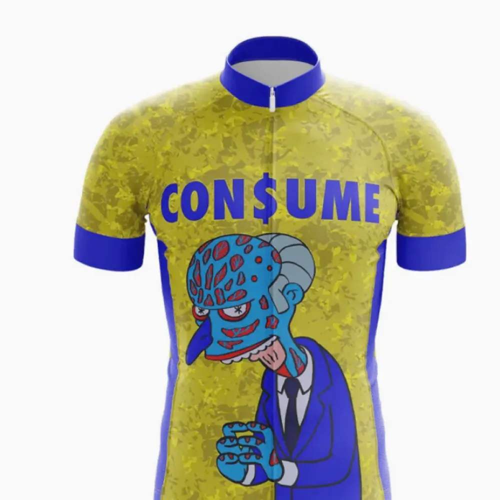 Consume Cycling Jersey Yellow/Blue