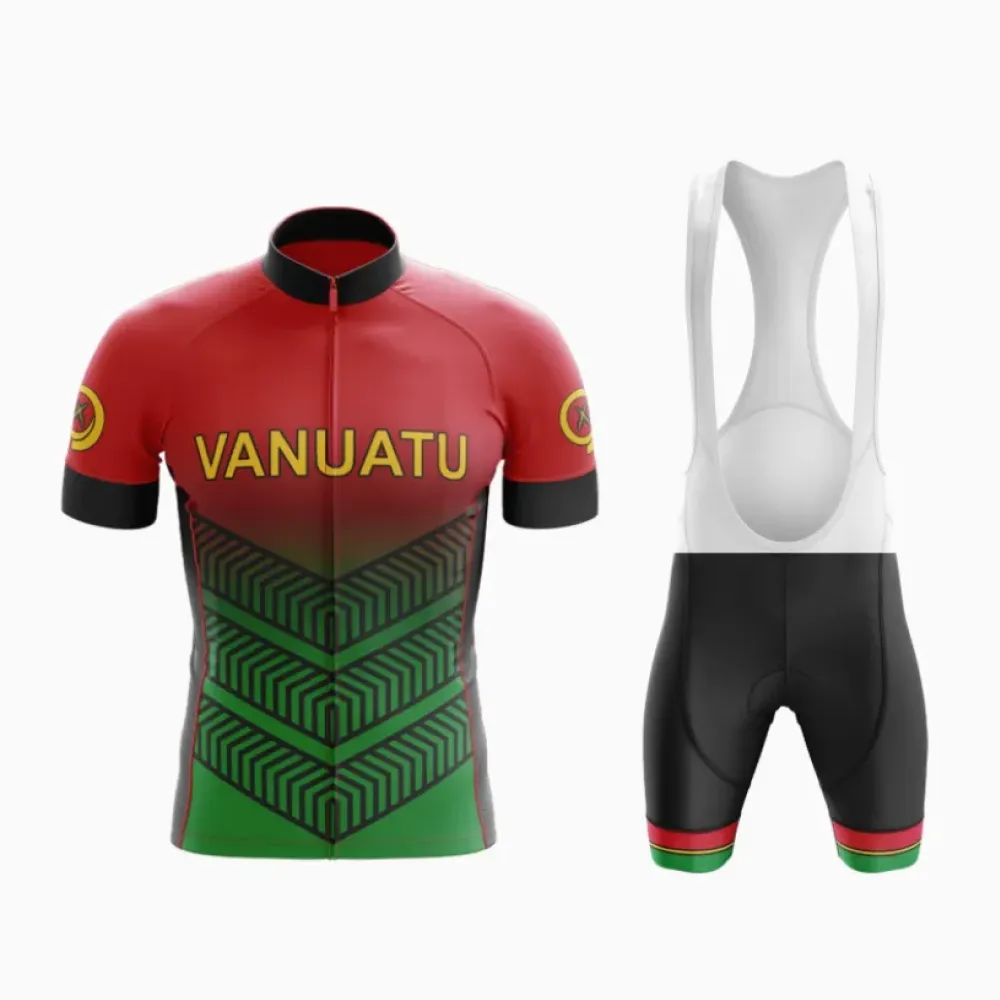 Vanuatu Cycling Kit Red/Green/Black