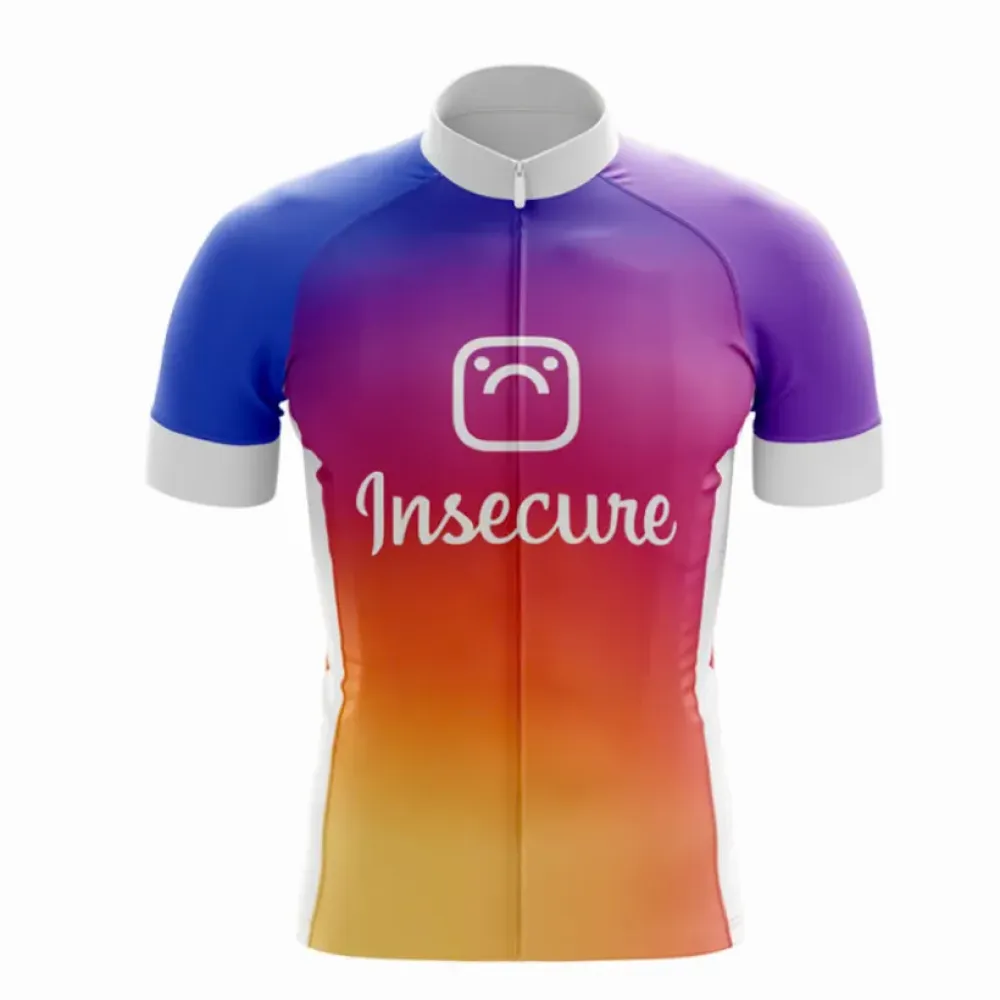 Insecure Gradient Cycling Jersey, Vibrant Primaries Colors