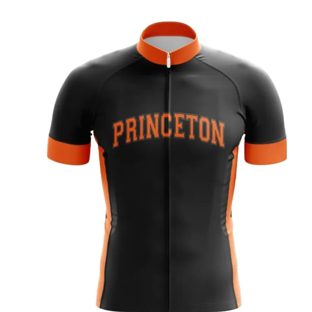Princeton Cycling Jersey - Stylish Orange Accents / Black