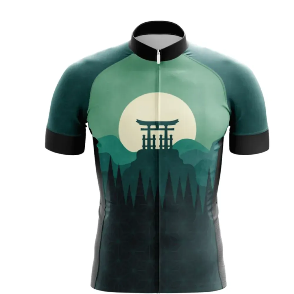 Cycling Jersey Torii Gate Green/Black