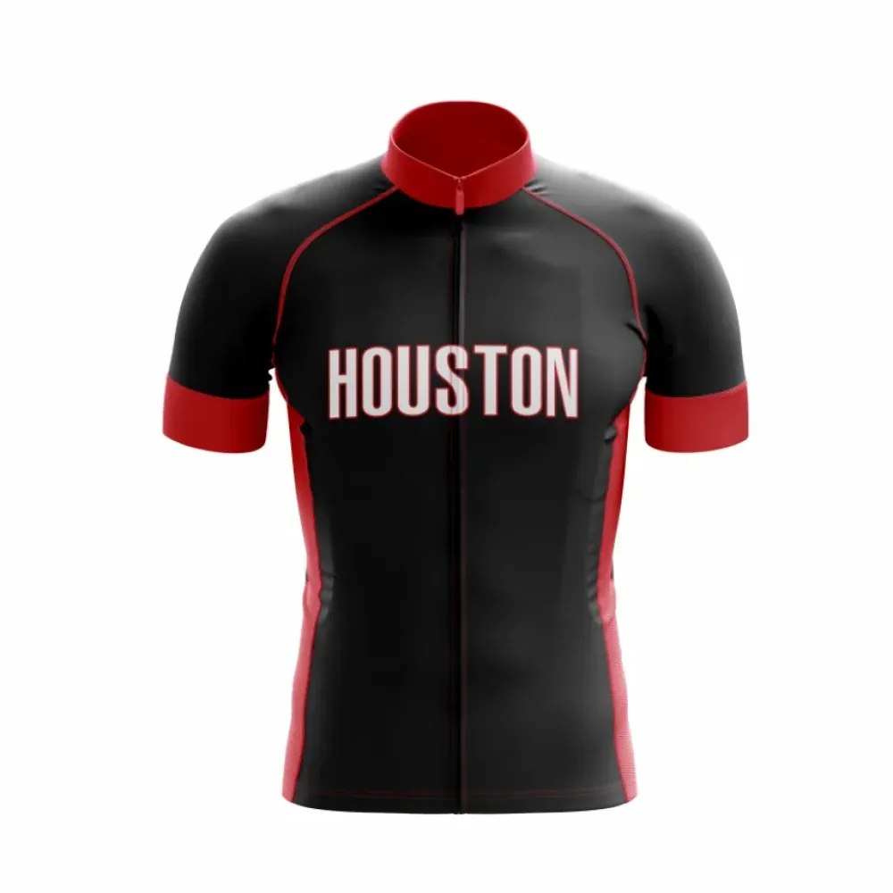 Houston Cycling Jersey Black/Red