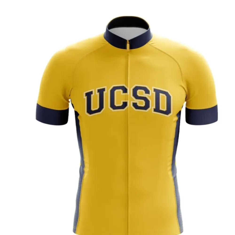 UCSD Cycling Jersey Yellow/Navy/Gray