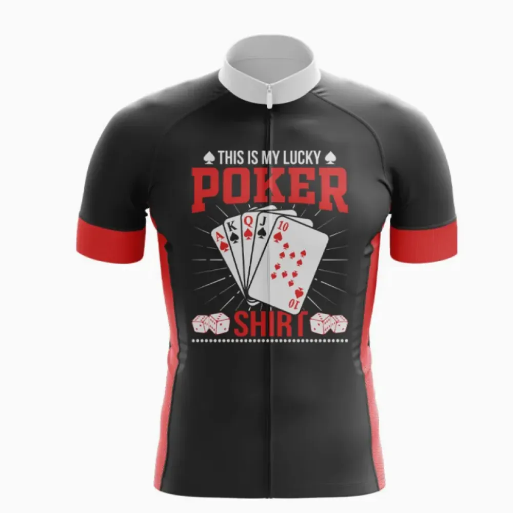 Poker Jersey Lucky Red/Black