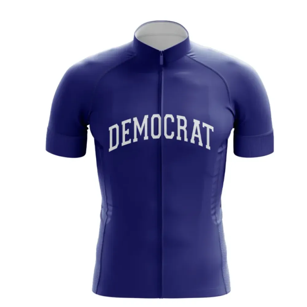 Democrat Cycling Jersey Short Sleeve Navy/White