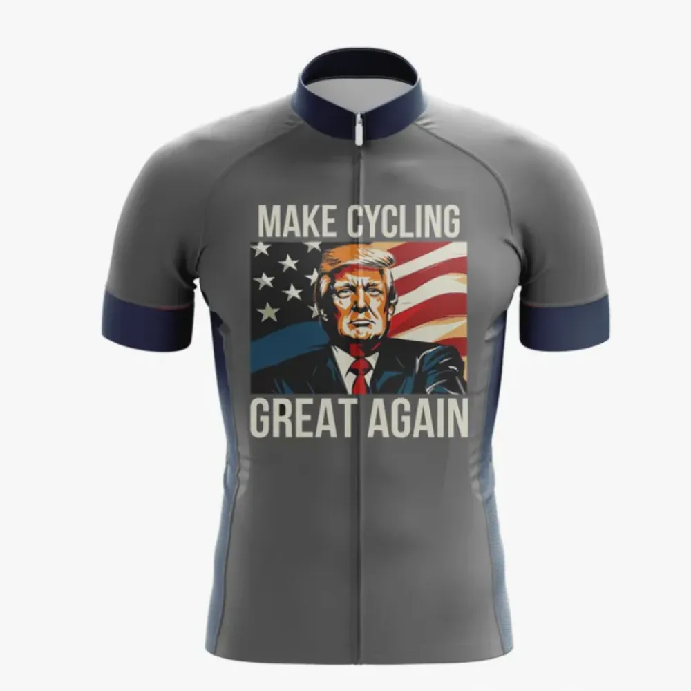 Trump Cycling Jersey Make Cycling Great Again/Red/Blue