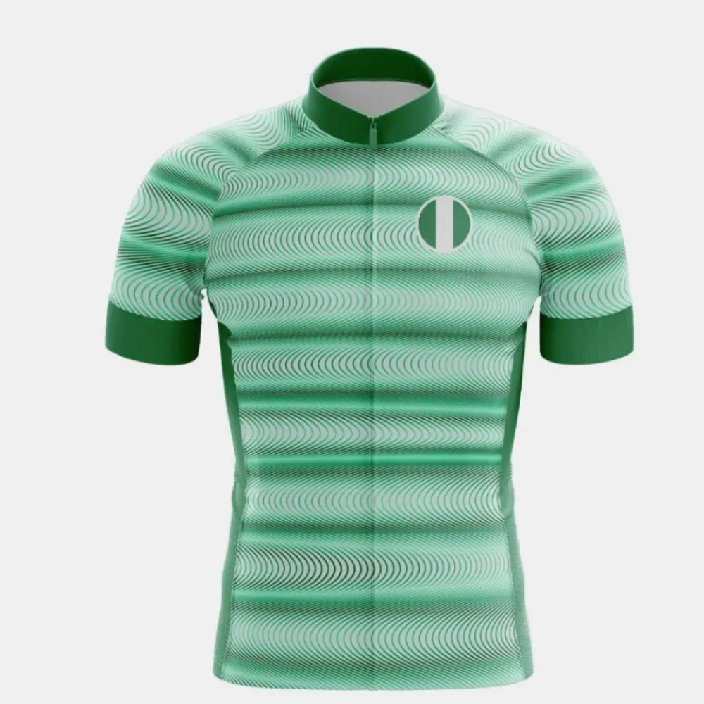 Nigeria Cycling Jersey Green/White