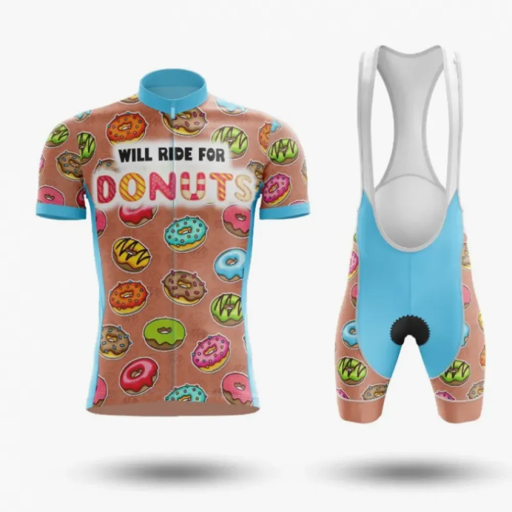 Donuts Cycling Kit Brown/Pink/Blue