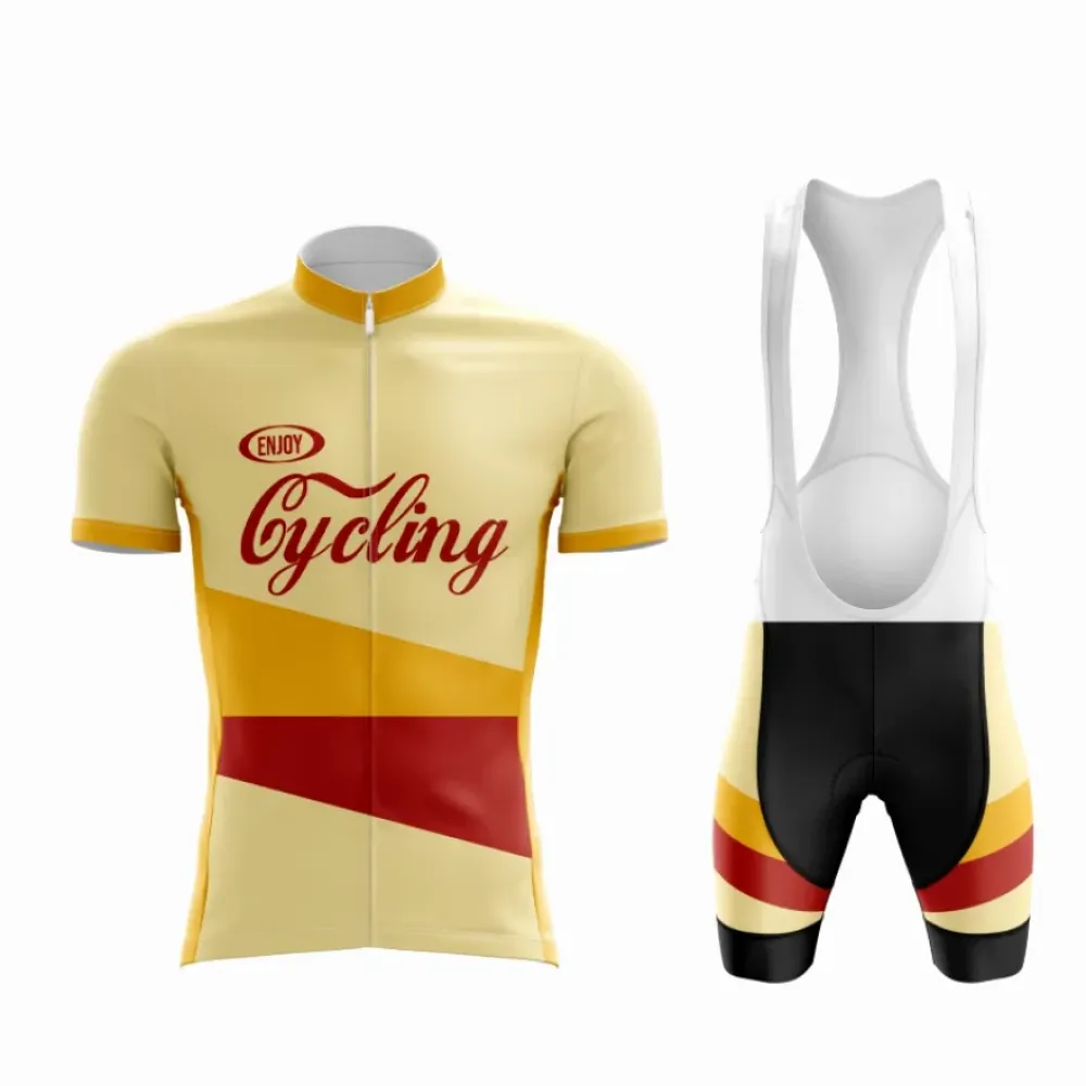 Enjoy Cycling Set Vibrant Yellow/Red/Gold