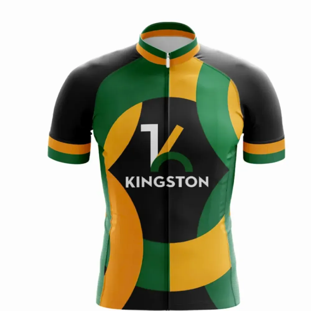 Kingston Pro Cycling Jersey - Black/Green/Yellow