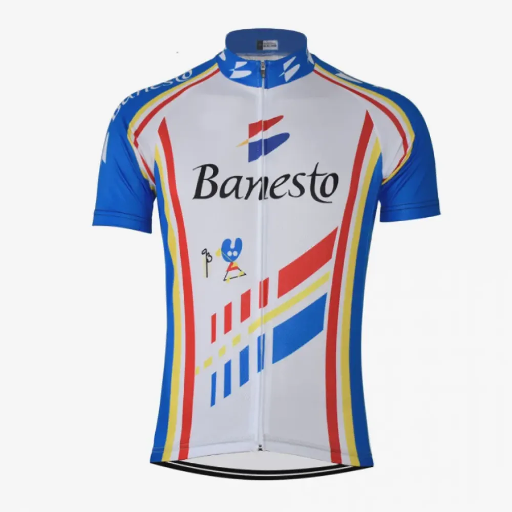 Banesto Pro Cycling Jersey Bold Red/Blue/Yellow