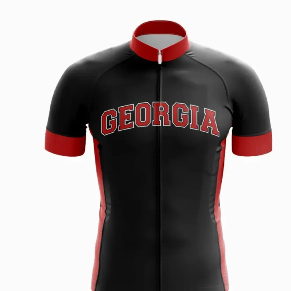 Georgia Cycling Jersey Red/Black