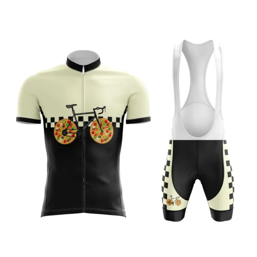 Pizza Bike Cycling Kit Cream/Black