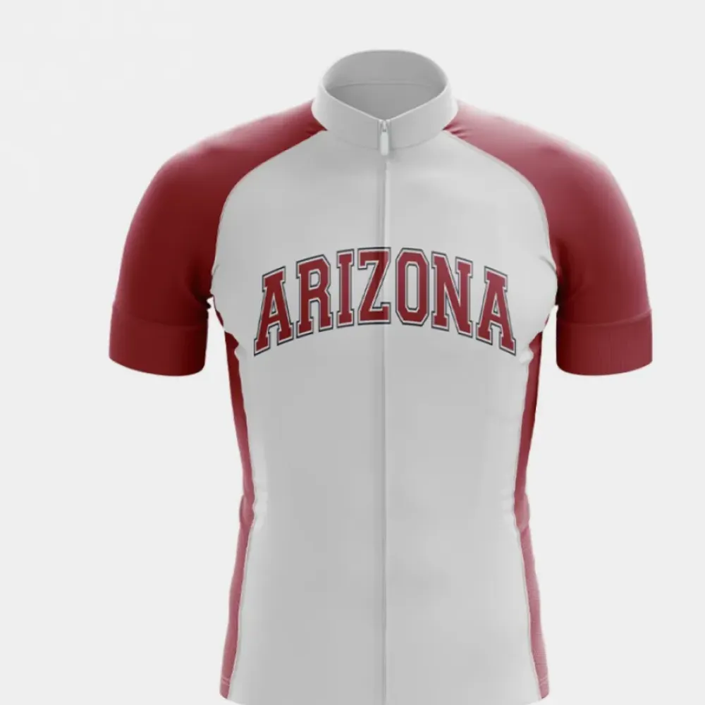 Arizona Football Cycling Jersey White/Burgundy